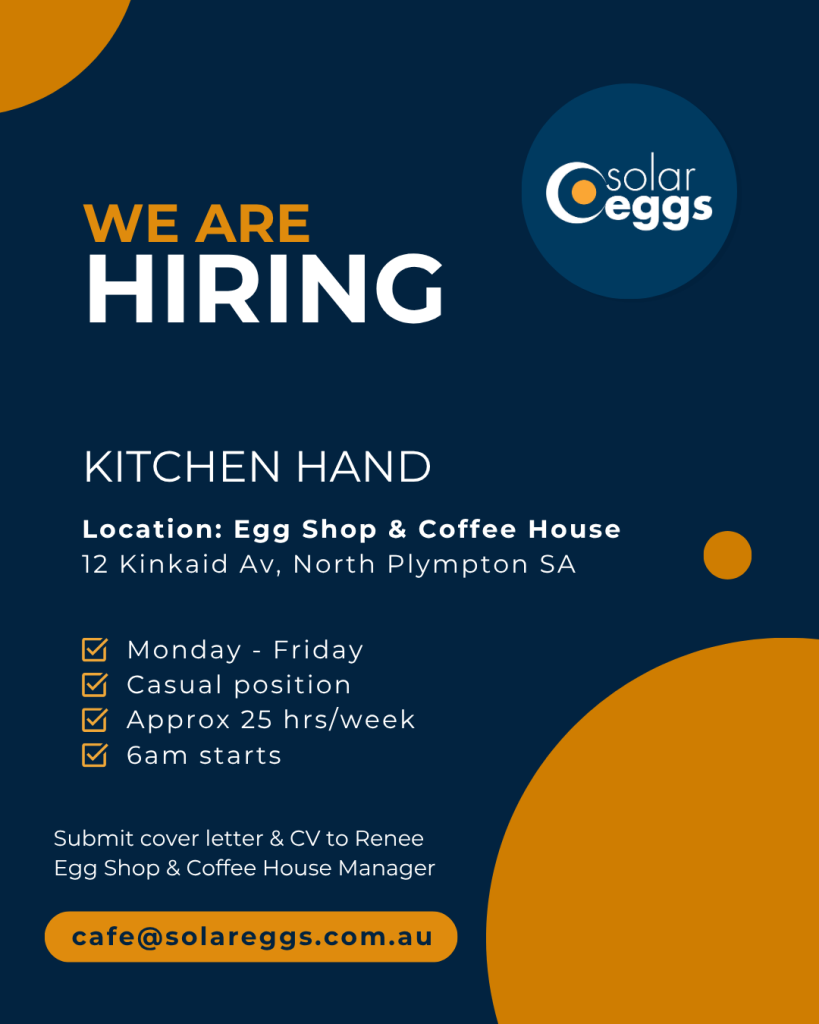 Solar Eggs Kitchen Hand